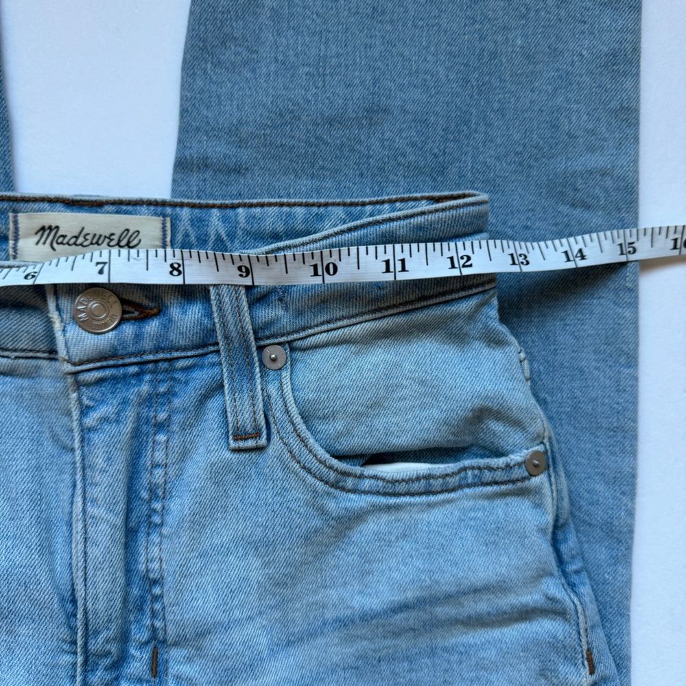 Madewell The Curvy Perfect Vintage Jean in Danby Wash: Ripped Edition Size 25P - Picture 7 of 10